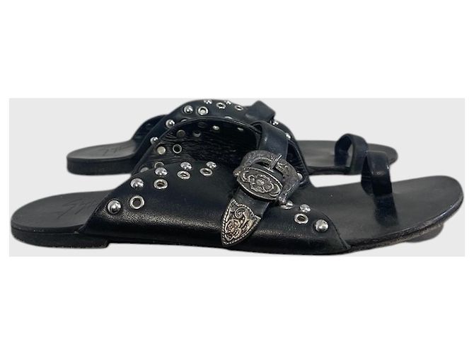 Sandali Giuseppe Zanotti neri T.40 Nero