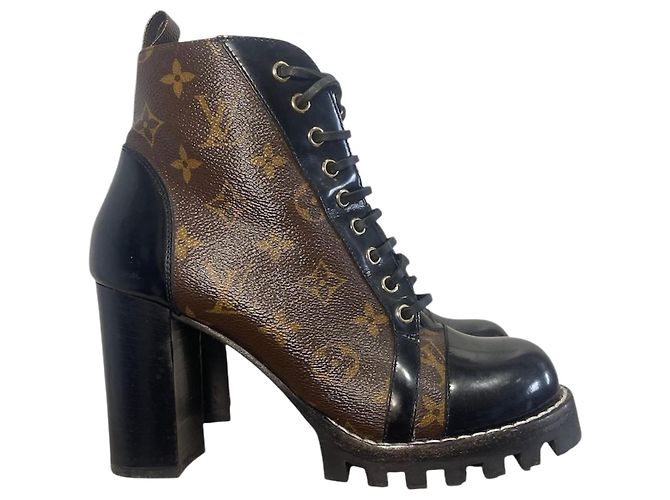 Botas Louis Vuitton Star Trail T.39,5 Marrom