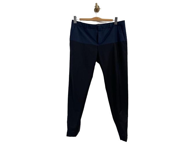 Pantaloni Balenciaga neri e blu T.40 Nero
