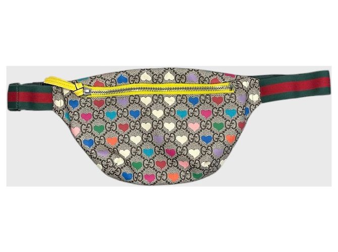 Cintura con borsa Gucci cuori Multicolore