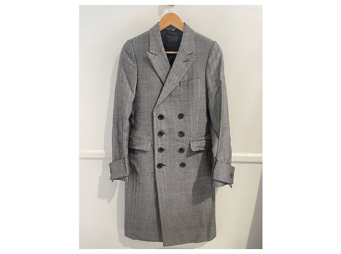 Autre Marque Dior Mantel grau T.36 Schwarz