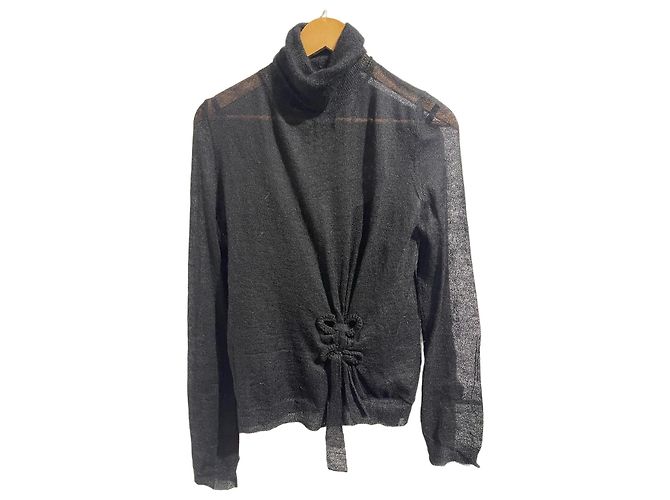 John Galliano Pullover schwarz T.38