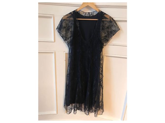 Vestido Sonia Rykiel T.36 Azul
