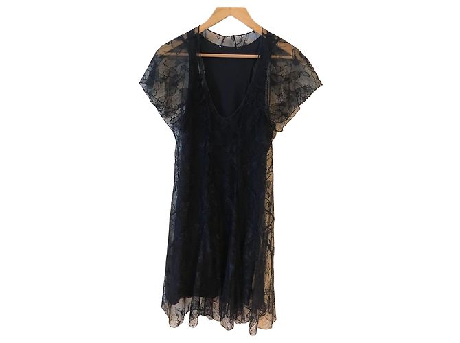 Vestido Sonia Rykiel T.36 Azul