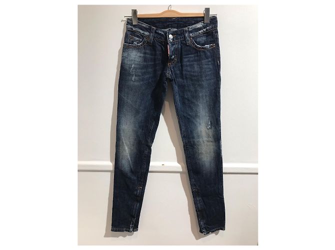 Vaqueros Slim Fit Dsquared2 de algodón azul Talla 40