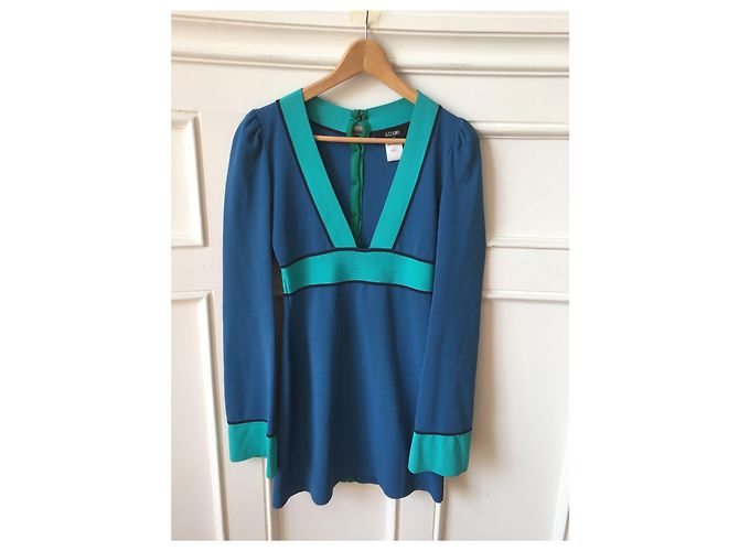 Vestido Azzaro azul T.36