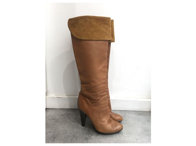 Botas Rodolphe Menudier T.38,5 Camello