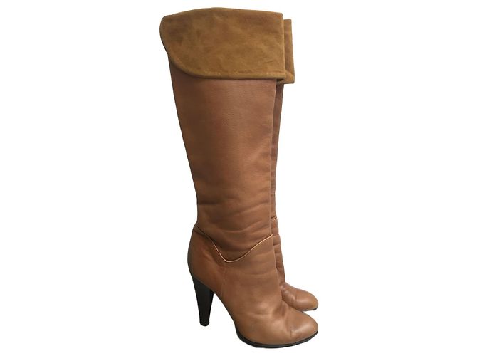 Botas Rodolphe Menudier T.38,5 Camelo