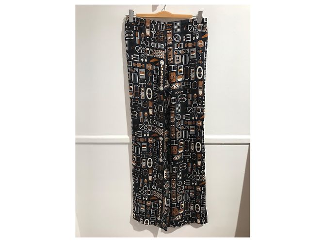 Hermès Pantaloni Hermes neri T.36 Nero