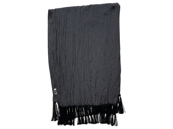 Autre Marque Saint Laurent Tuch mit schwarzen Punkten