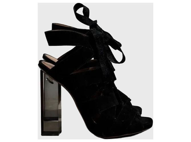 Alaïa Sandali Alaia neri T.38.5 Nero