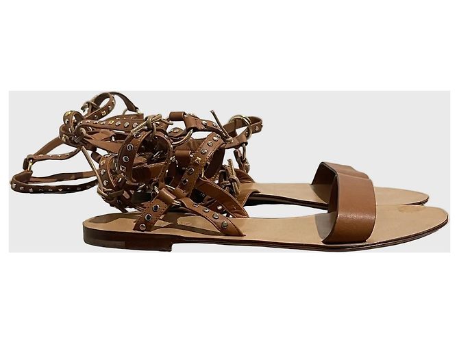 Valentino Garavani Sandali Valentino camel T.38.5 Cammello