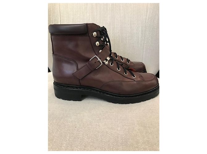 Hermès Botines Hermes marrones T.40 Castaño