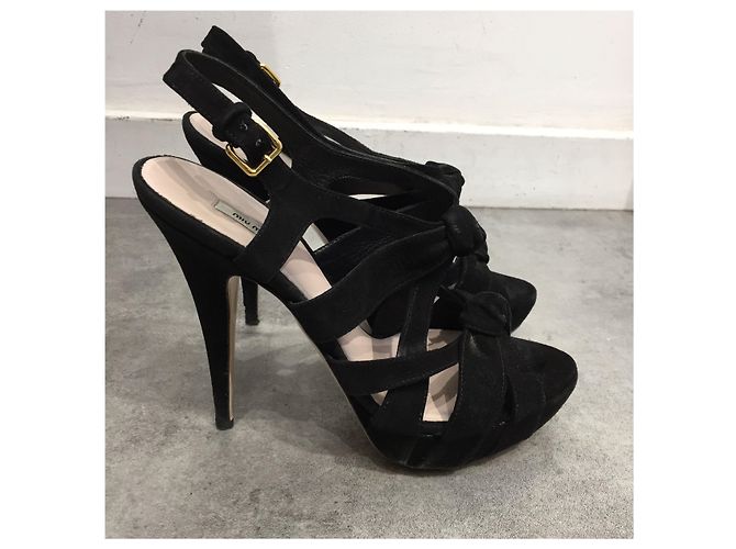 Sandali Miu Miu T.38 Nero