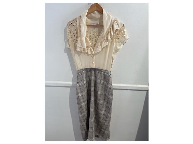 Autre Marque Christian Dior Kleid T.34 Grau