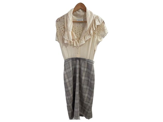 Christian Dior Kleid T.34 Grau