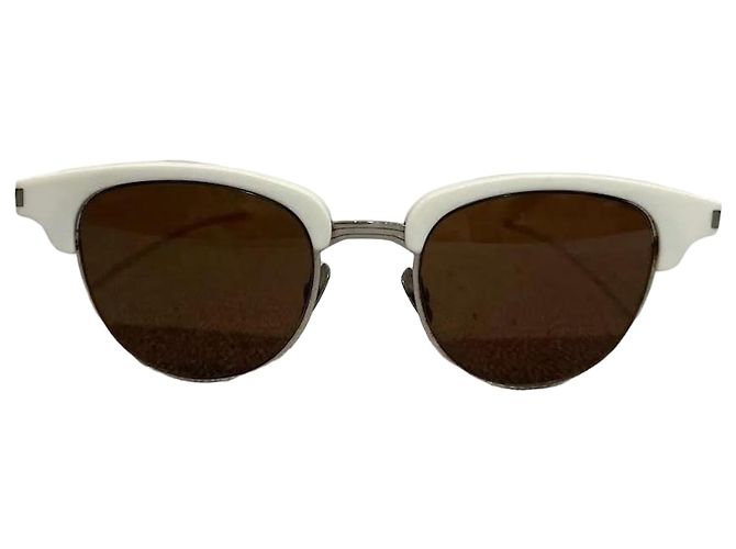 Autre Marque Weiße Saint Laurent Brille