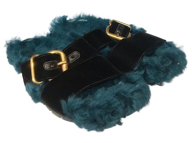 Mules Prada fourrure T.36