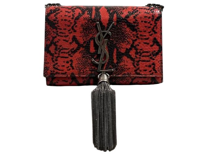 Autre Marque Sac Saint Laurent Kate Tassel rouge