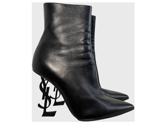 Autre Marque Botines Saint Laurent Opyum T.37,5 Negro