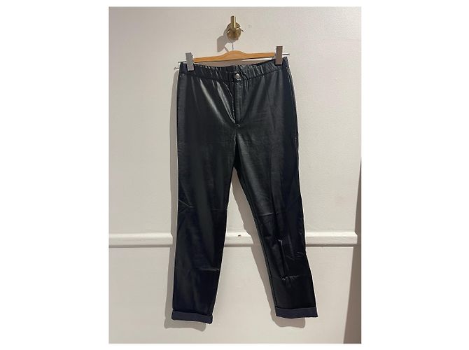 Isabel Marant Kunstlederhose T.38 Schwarz