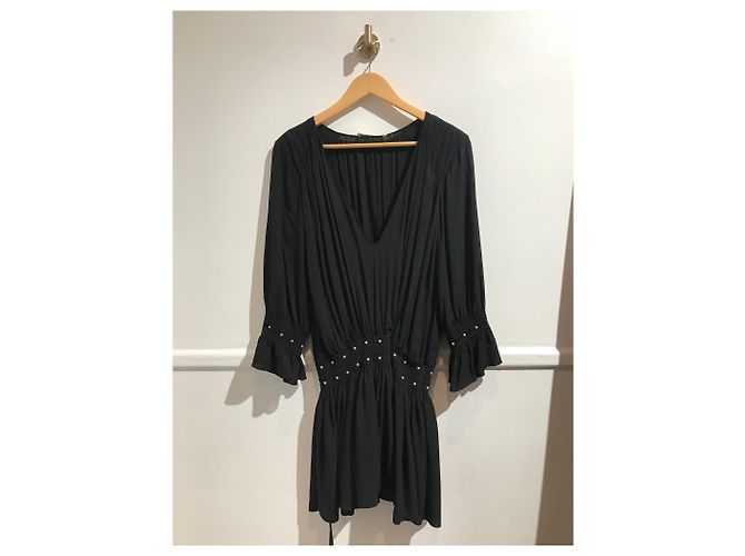 Autre Marque Saint Laurent Kleid schwarz T.34