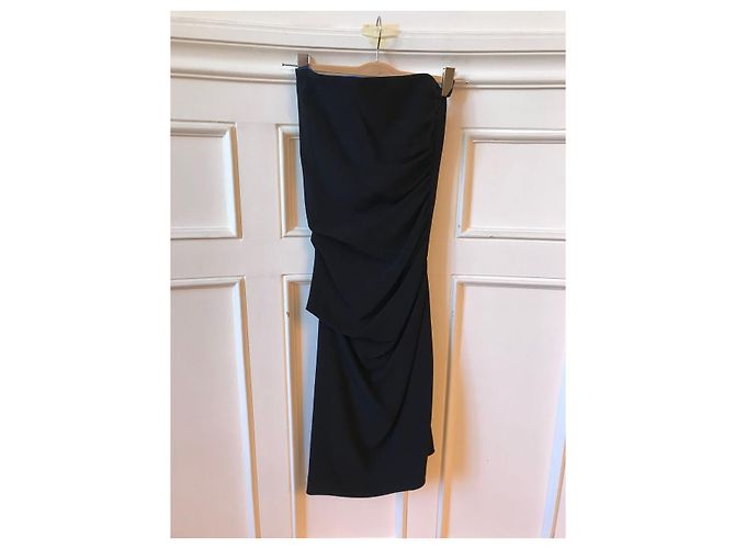 Vestido Azzaro negro T.38