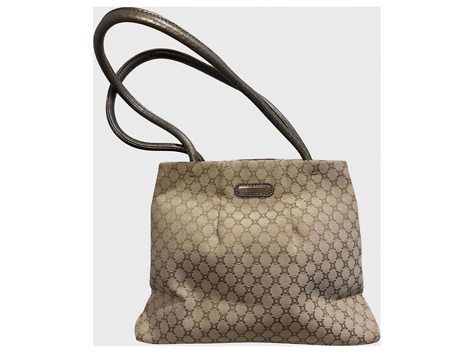 Céline Celine Triomphe Canvas Tasche beige