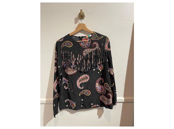 Blusa MSGM stampata T.36 Nero