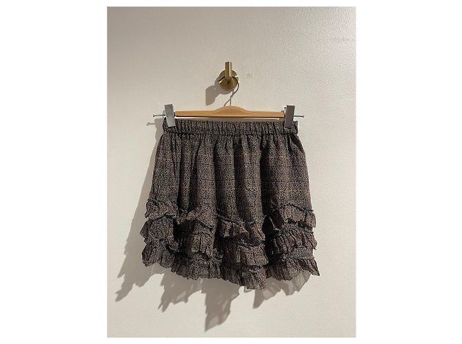 Rock Isabel Marant T.36 Schwarz