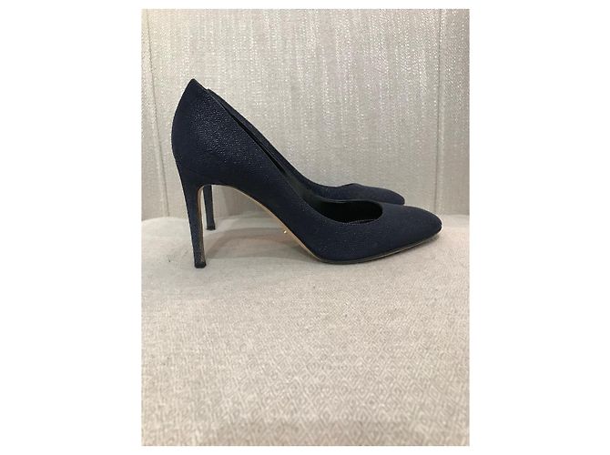 Décolleté Sergio Rossi blu navy T.37