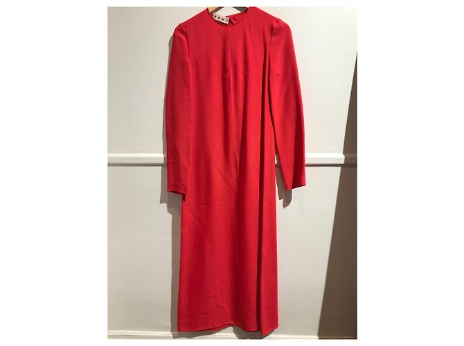 Vestido Marni rojo T.34 Roja