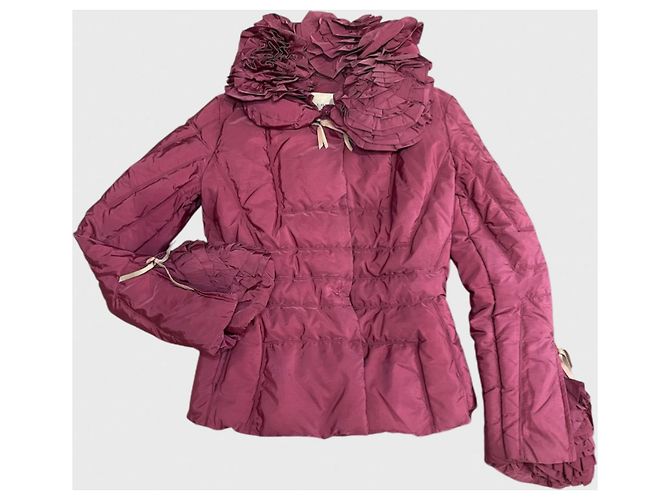 Casaco acolchoado Ermanno Scervino rosa T.38