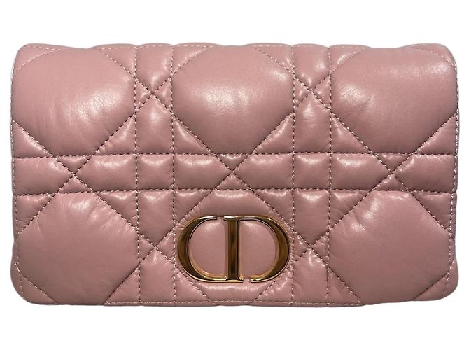 Autre Marque Bolsa Dior Caro mini em pele rosa
