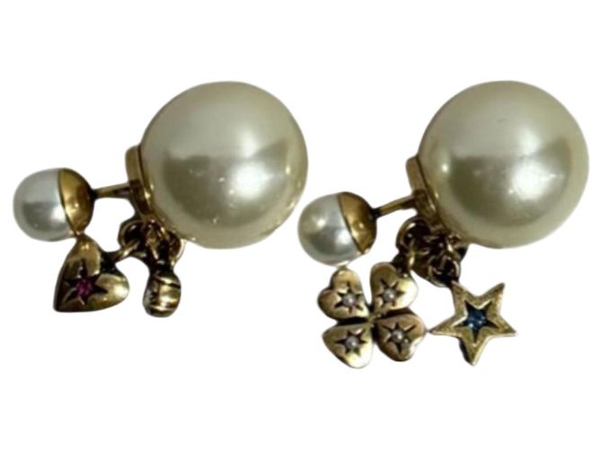 Orecchini Dior Tribale dorati D'oro