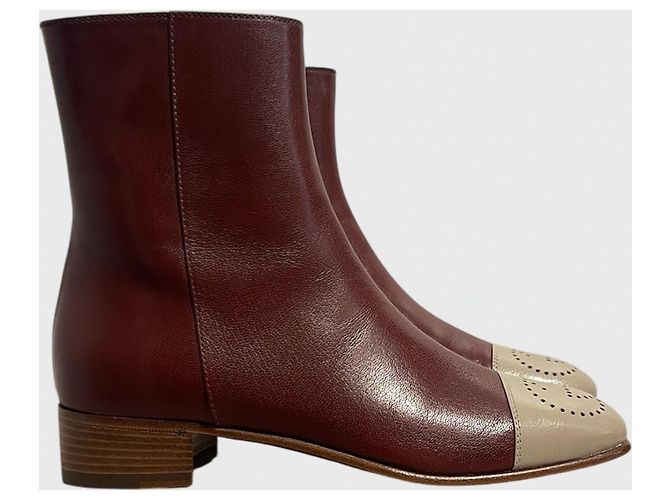 Botines Gucci burdeos T.37