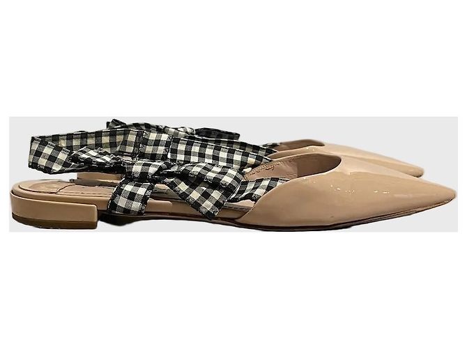 Bailarinas slingback Miu Miu T.38 Beige