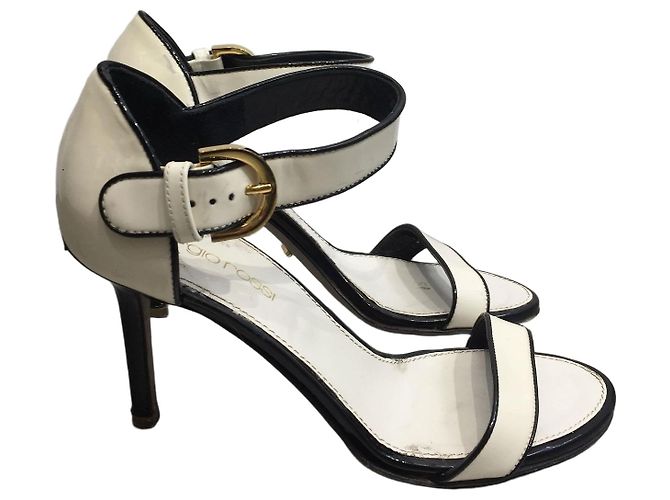 Sandalias Sergio Rossi T.35,5 Blanco
