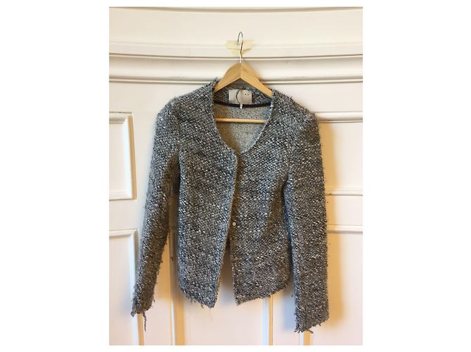 Giacca Iro Sveva in cotone grigio taglia 0