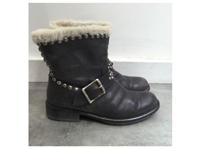 HTC gefütterte Boots T.37 Schwarz