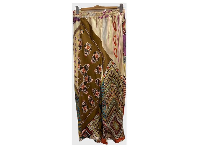 Pantaloni Chloé stampati T.38 Multicolore