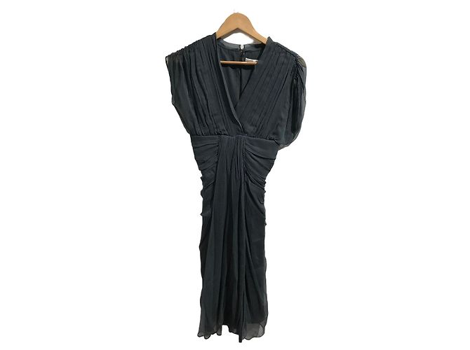 Vestido Diane Von Furstenberg gris T.0
