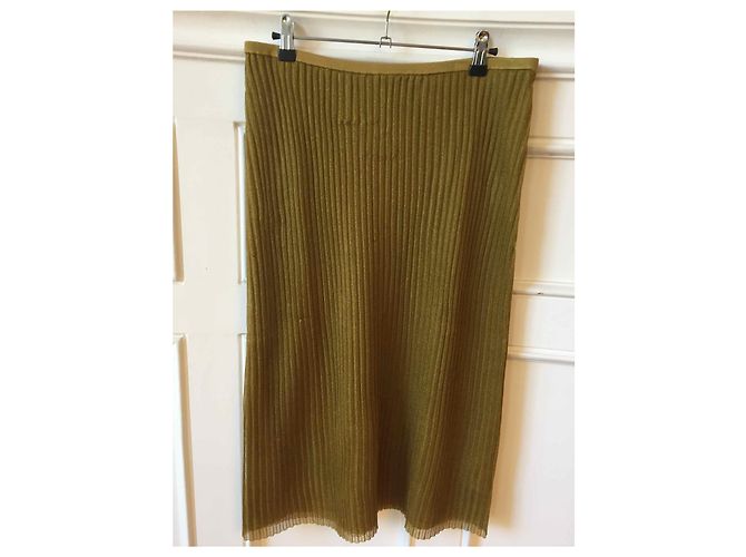 J.Crew Plisseerock Lurex Gold Grösse M Golden