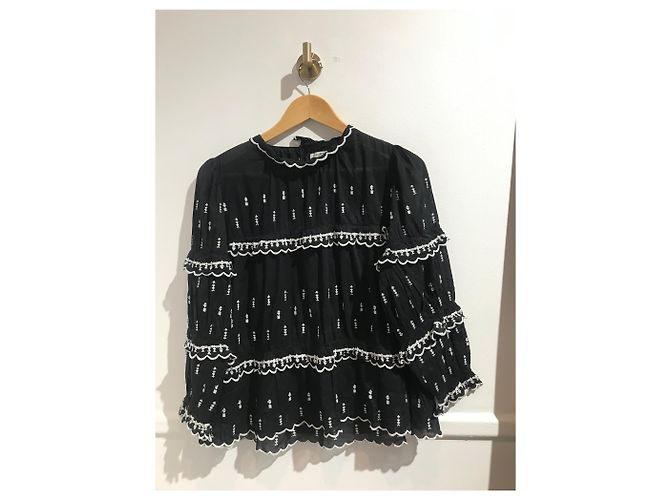 Isabel Marant Etoile Blusa Isabel Marant negra T.36 Negro
