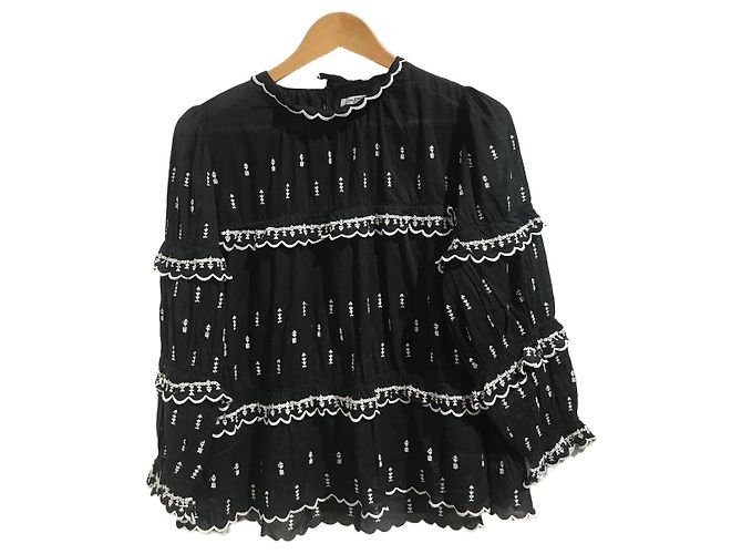 Isabel Marant Etoile Blusa Isabel Marant preta T.36 Preto