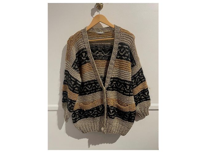 Autre Marque Weste Mes Demoiselles schwarz gold T.2 Beige