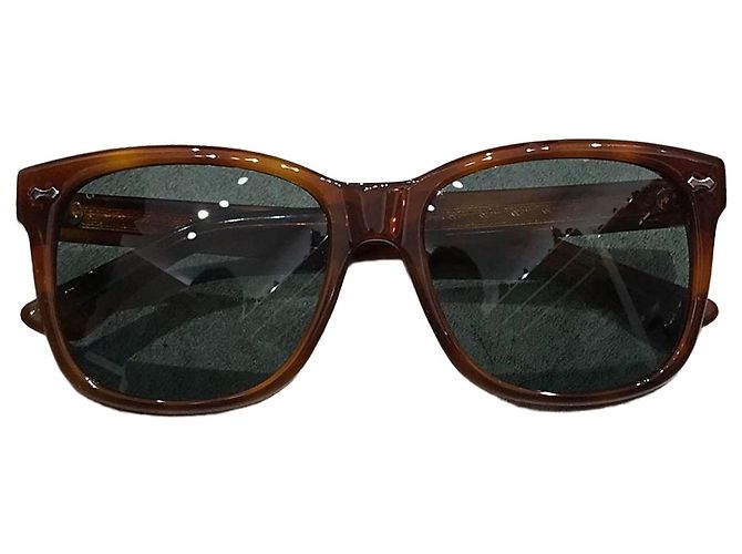 Lunettes Gucci ecailles Camel