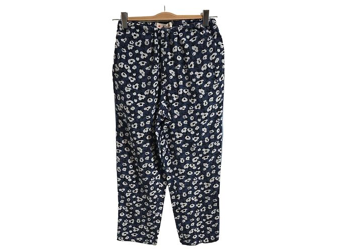 Pantaloni stampati Marni T.36 Blu