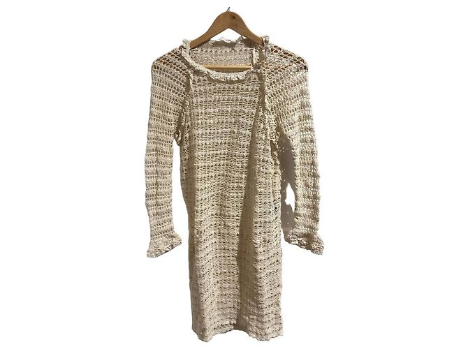Isabel Marant Etoile Vestido Isabel Marant bege T.42