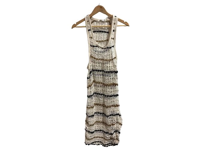 Isabel Marant Etoile Vestido Isabel Marant riscado T.42 Bege